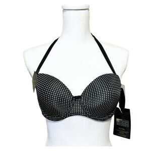 Full Coverage 5 Way Convertible Straps Bra Size 34D Black Marilyn Monroe